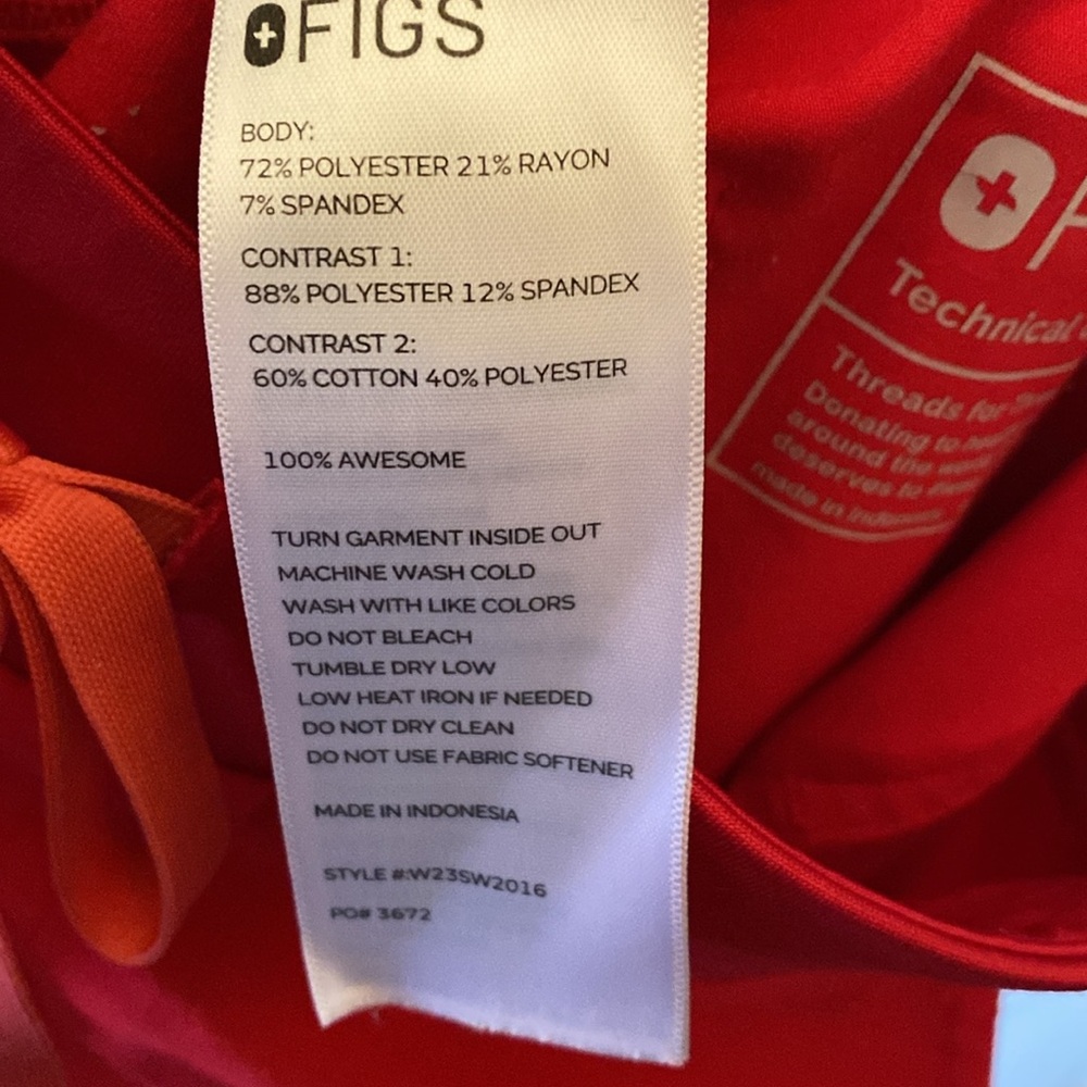 FIGS Technical Collection Jogger Scrub Pants Size Medium - Picture 5 of 5
